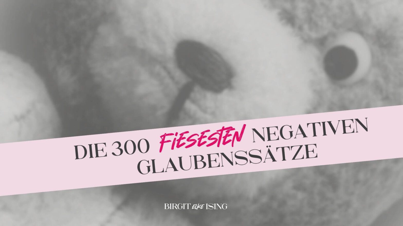 1960er-Teddy – Hintergrund für 300 negative Glaubenssätze