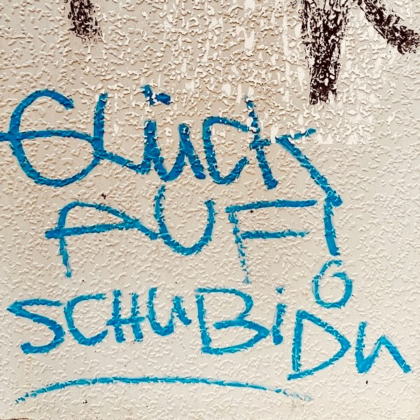 Street Graffiti Glück auf Schubidu