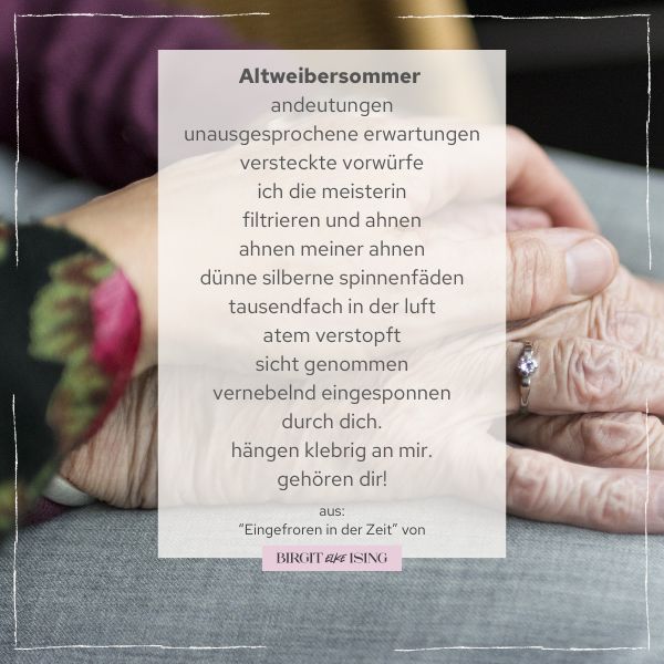 Gedicht „Altweibersommer“ von Birgit Elke Ising - Farbfoto